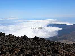 云海,云,藍色