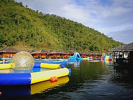 水上樂園,旅游,休息