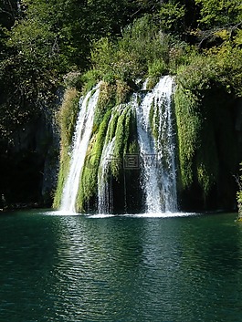 瀑布,plittvice,湖