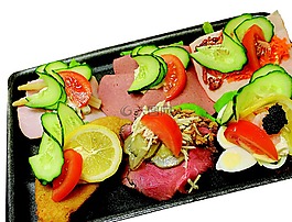 面包三明治,冷盘,食品