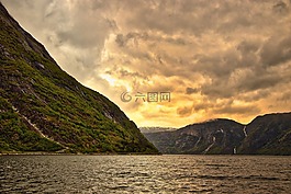 山,挪威,視圖