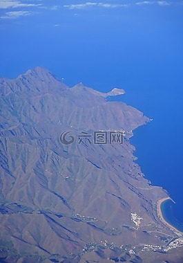特內(nèi)里費(fèi),鳥瞰圖,島