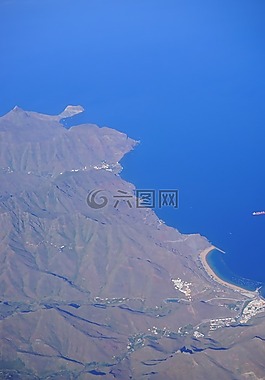 特內(nèi)里費(fèi),鳥瞰圖,島