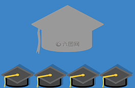 毕业,帽,帽子