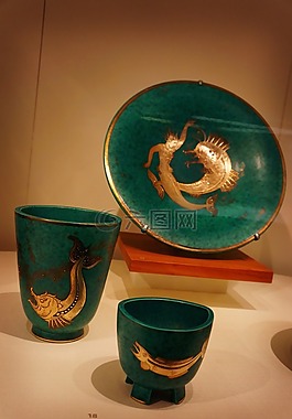 陶器,花瓶,藍(lán)色