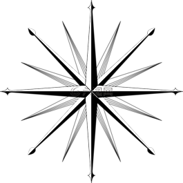 風(fēng)玫瑰,指南針,方向
