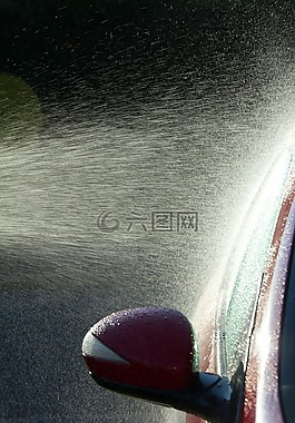 洗車(chē),紅色,車(chē)