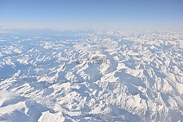 空中的視圖,飛行,山
