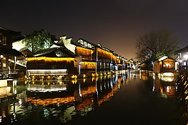 夜景,中華人民共和國,老村
