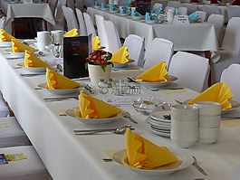 餐桌,餐巾,gedeckter 表
