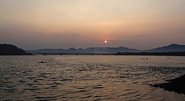 日出,西高止山脈,山