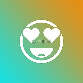表情符号,梯度,爱