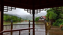 美景,度假村,清幽