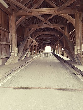 橋,離,道路