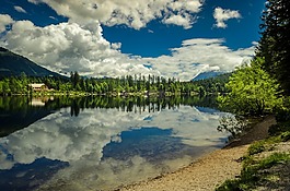 湖,景观,ödensee