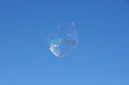 肥皂泡沫,巨大的泡泡,天空