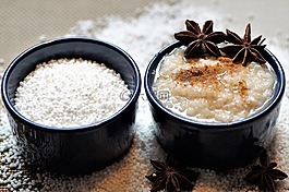 木薯,珍珠,布丁