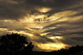 云,abendstimmung,傍晚的天空