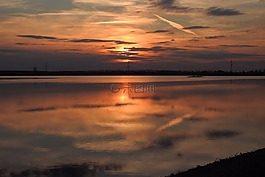 日落,abendstimmung,余輝