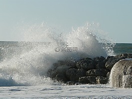 海,海洋,侧