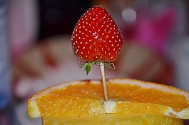 草莓,甜,紅色