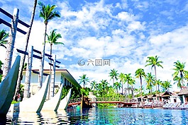 游泳池,室外池,度假村