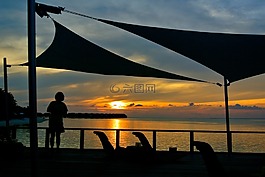 馬爾代夫,海,度假村