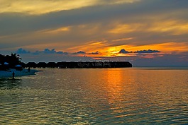 馬爾代夫,海,度假村