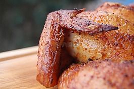 雞,烤架,食品