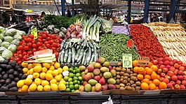新鮮,蔬菜,市場