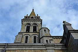 教堂rochebonne,钟塔,法国的布列塔尼