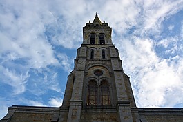 教堂rochebonne,钟塔,法国的布列塔尼