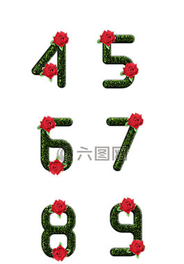 號碼,四,五