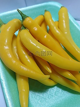 辣椒,黃色的辣椒,紅辣椒