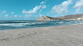 海灘,波,海