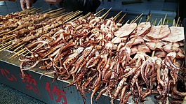 海鲜,中国食品,街头食品