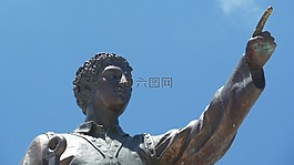 雕像,指點,手指