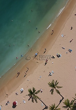 海灘,沙,海
