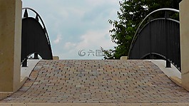 橋,過渡,欄桿