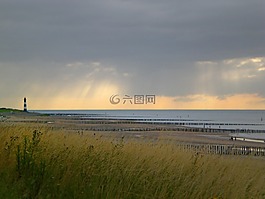 荷兰,breskens,灯塔