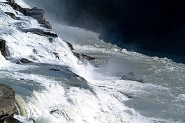 冰島,火山,瀑布
