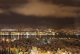 夜,景观,土耳其