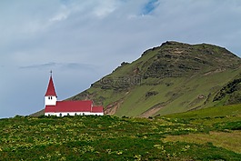 冰島,火山,瀑布
