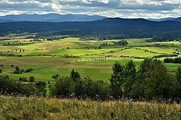 視圖,山,頂視圖