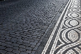 道路,馬賽克,離