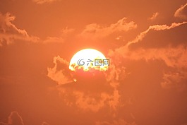 日出,云,朦朧