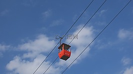 天空,缆车,简约