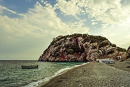 海灘,野生,空