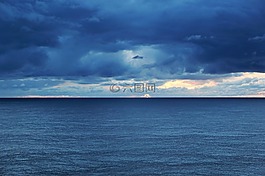 天空,海洋,大西洋