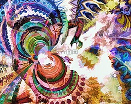 抽象,數字藝術,數字繪畫